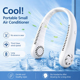 Portable Bladeless Neck Cooler | USB Rechargeable 360° Hands-Free Neck Fan