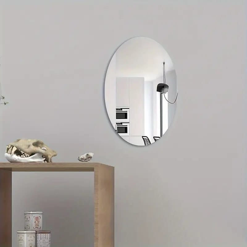Unbreakable Acrylic Mirror Self-Adhesive Wall Sticker | Lightweight Safety Mirror for Home, Bedroom, Bathroom & Kids Room (20×30 cm)